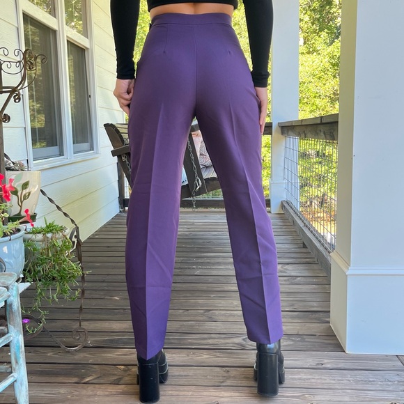 80s Avon High Rise Purple Pants - Picture 3 of 6